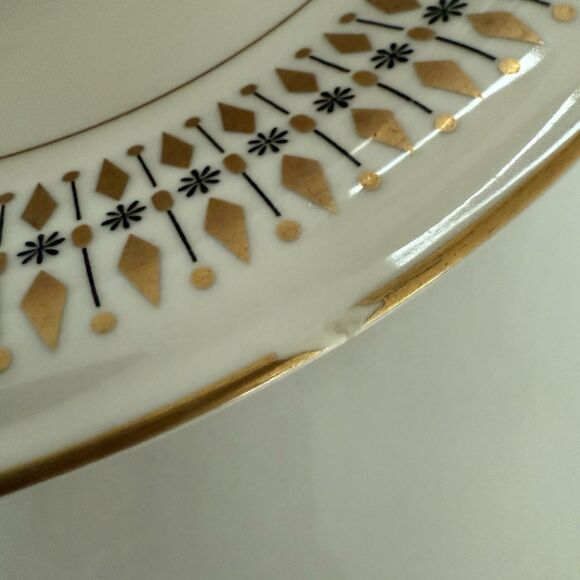 VTG Mikasa Ivory China “HARMONY” #208 Gold MCM 50 Pieces Cream Sugar Platter - Picture 9 of 16